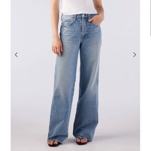 AMO Best-Selling High-Rise Wide Leg Frida Jeans Sz 27 NEW $310!!
